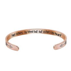 Endless Inlay Wrist Bangle Bracelet C open Highpolished 20g Weight 60mm
