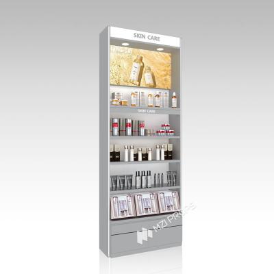 YHeS-P4 Adjustable Shelves Skincare Display Cabinet with LED Slim Spotlights
