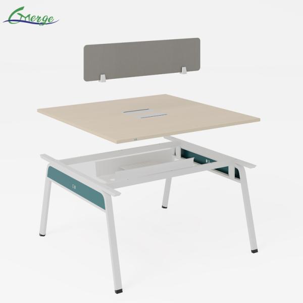 1200-1400L*1200-1600W*750H Mm Open Space Office Workstation with Modern Design and Adjustable Shelves