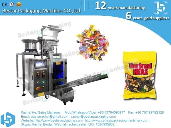 Fruit candy gummy sachet packaging machine with automatic precise counting