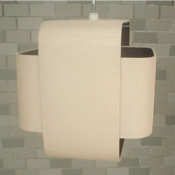 OEM Fabric Cross Shaped Easy Fit Pendant Shade Cream And Chocolate