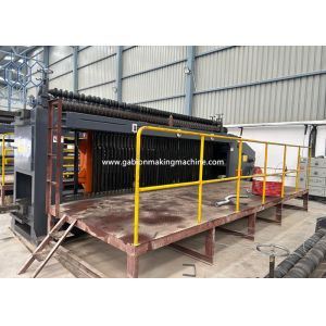 Mesh Size 80x100mm Gabion Machine With Servo Motor  Control System for River training projects