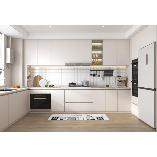 Factory Direct Free Designs Furniture U Shaped Melamine Kitchen Cabinets