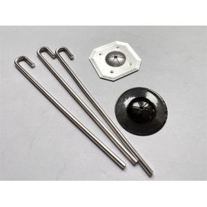 УЛЬТРАФИОЛЕТОВЫЕ стабилизированные крюки исключения птиц панели солнечных батарей металла для фиксируя системы массива