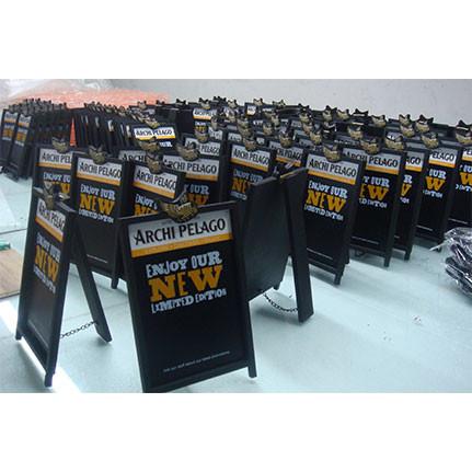 Desktop A Frame Rewriteable Blackboard Mini Desk Standing Menu Holder Display For Restaurant And Bar
