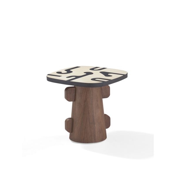 Factory Supply Living Room Coffee Table Modern Wood Italian Minimalist Veneer Hotel Coffee Table Square Coffee Table