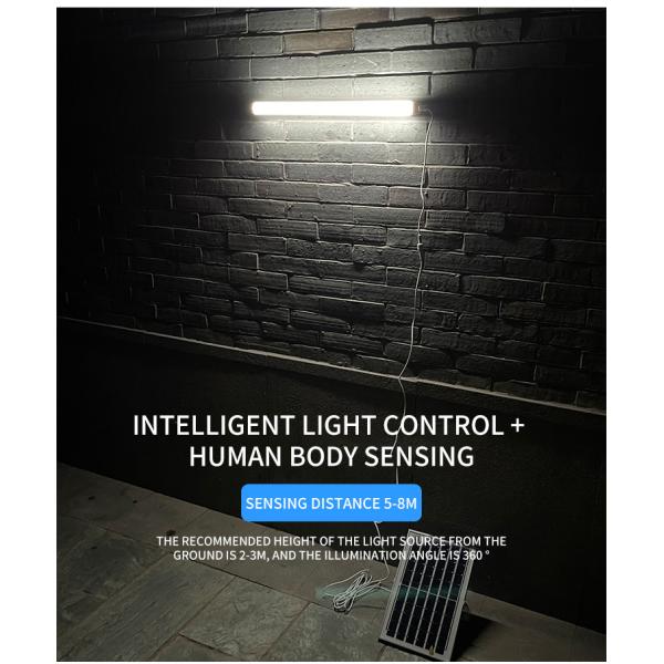 Courtyard 30cm Solar LED Tube Human Body Induction 10m Remote control