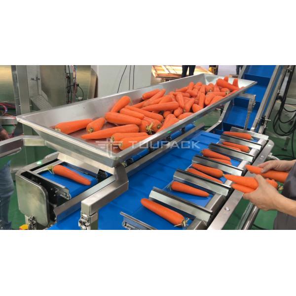 Полуавтоматическая машина для взвешивания и упаковки моркови