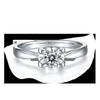 Do anel de prata branco de Moissanite 9K do quadrado joia minimalista do casamento da CZ