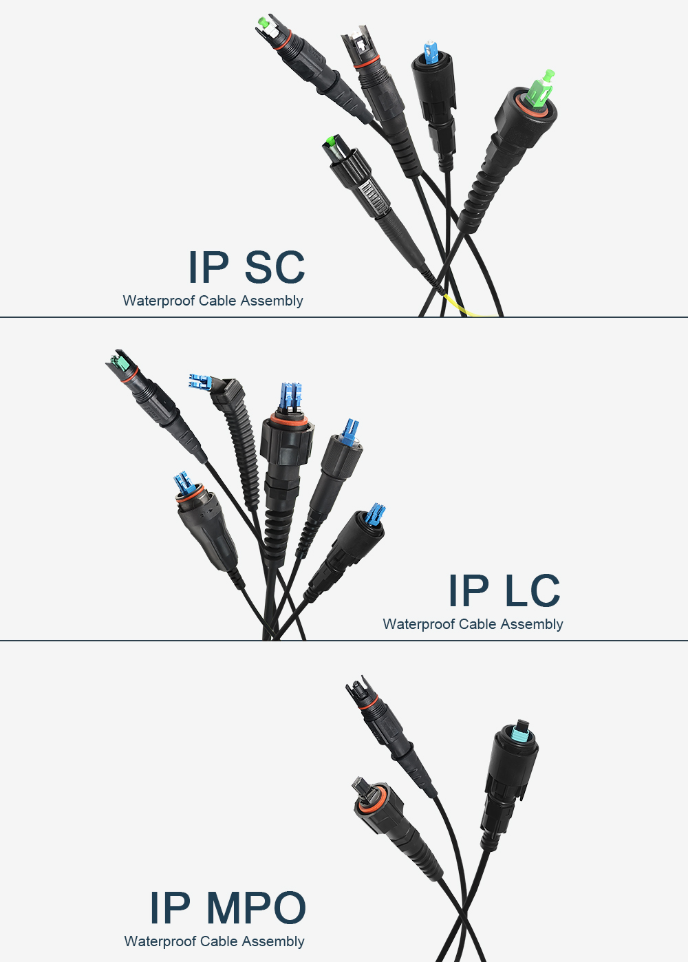 Мини кабель падения SC APC FTTH с водоустойчивым соединителем