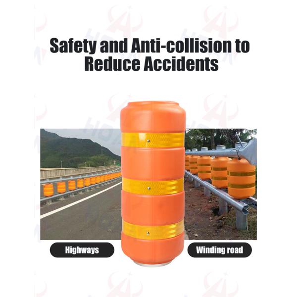Roadway Traffic Safe Rolling Type Safety Crash Barrier Eva Highway Safety Roller Guardrail