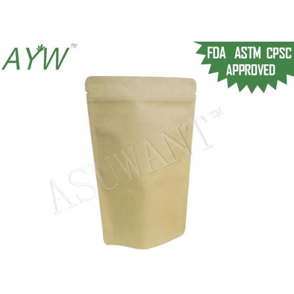 Молния бумаги Крафт цвета почвы Эко дружелюбная кладет упаковку в мешки для сухо