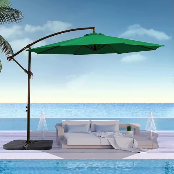 Terrace Garden Big Sun Umbrellas Round and San-2 Design for Outdoor Protection