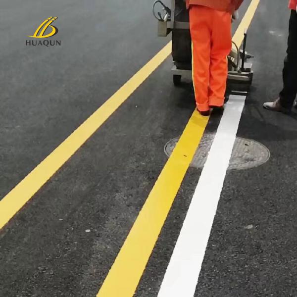 Peinture de marquage de route thermoplastique personnalisée, bonne réflectivité, résistance à l'usure et séchage rapide