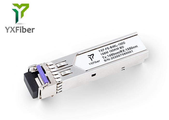 приемопередатчик волокна соединителя 100km 1490nm/1550nm SFP 155M BIDI LC/SC