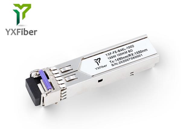155M BIDI LC/SC Connector 100km 1490nm/1550nm SFP Fiber Transceiver
