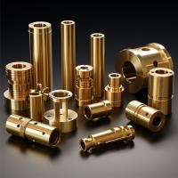 Partes industriais de latão CNC de torneamento, fresagem, perfuração, processamento