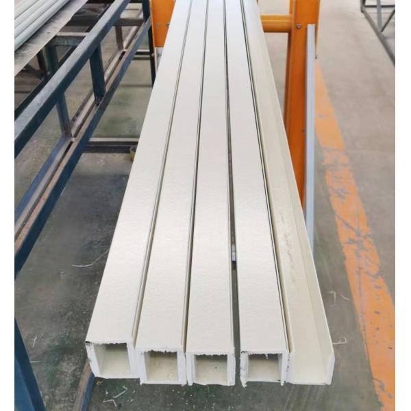 Smooth 70mm 80mm FRP Channel Profile Insulated Ladder Profile Fiberglass Composite Channel Beam