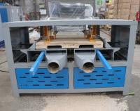 La double lame dirige la machine de Notcher de palette, palette en bois Notcher pour le plateau américain