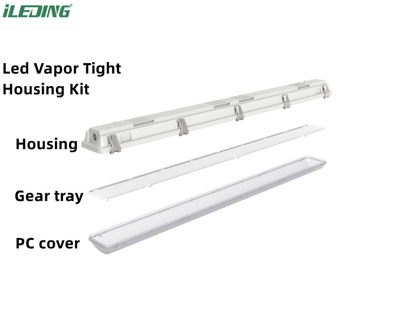 AC 110V Parking LED Tube Vapor Tight Luminaire 4FT IP66 LED Waterproof lighting Tri-proof Light