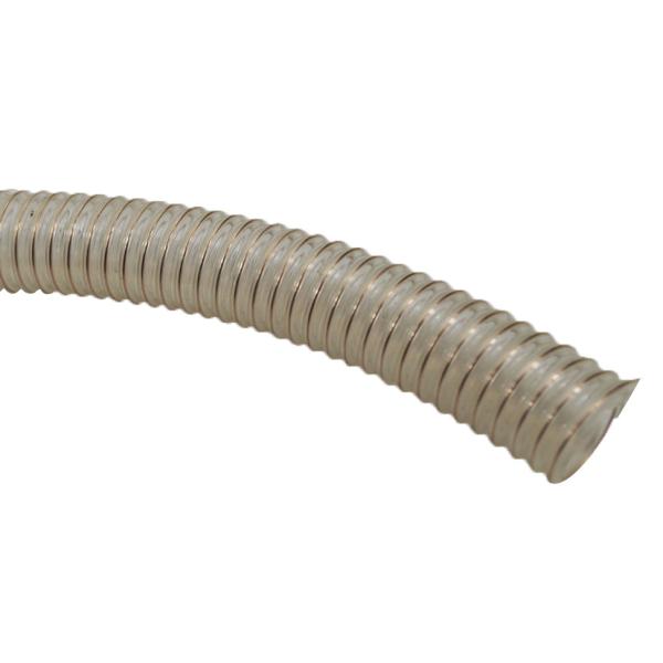 Bronze Wire Reinforced TPU Ducting 0.6mm Flexible Duct Hose for Engineering