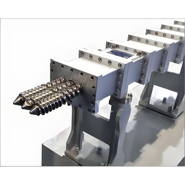 JCD65 co-rotating parallel triple screw extruder