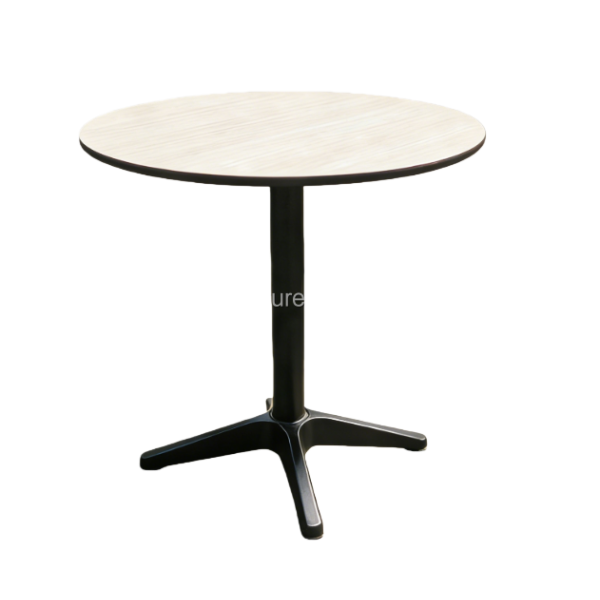 Round Aluminum Contemporary Outdoor Dining Tables for Events Parties Hotels Parks & Gyms