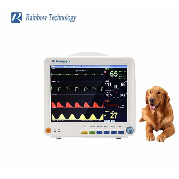 6 Parameters 12. 1'' TFT Veterinary Patient Monitor For Dogs Cats Monitoring