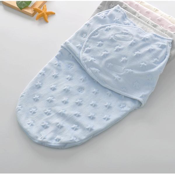 Polyester Minky Dot Fleece Swaddle Blanket Cotton 2 Ply Newborn Babies Sleep Sack Wrap
