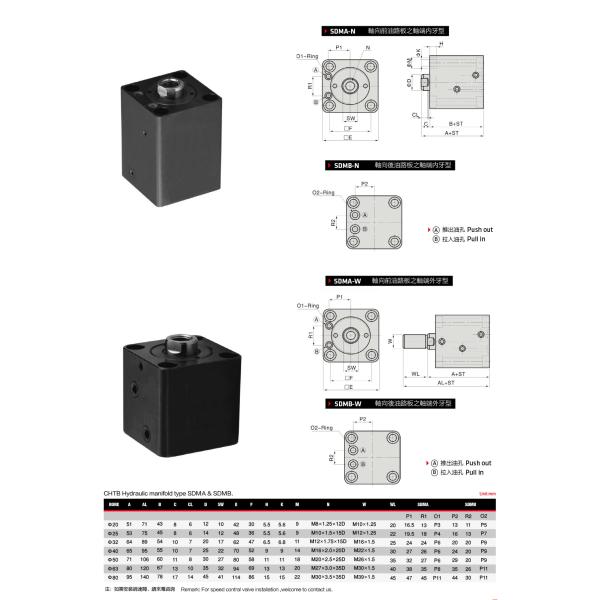 High Pressure Hydraulic Cylinder Compact Structure Treated Internal Surface