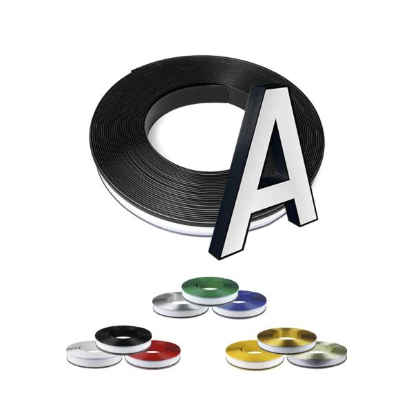 Green  0.5mm 0.6mm Channelume Aluminum Channel Letter Trim