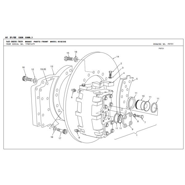 terex 15271389 seal kit for terex TR60 terex ming truck