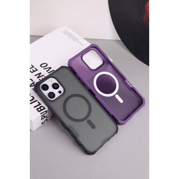 Skin-feel semi-transparent magsafe phone case