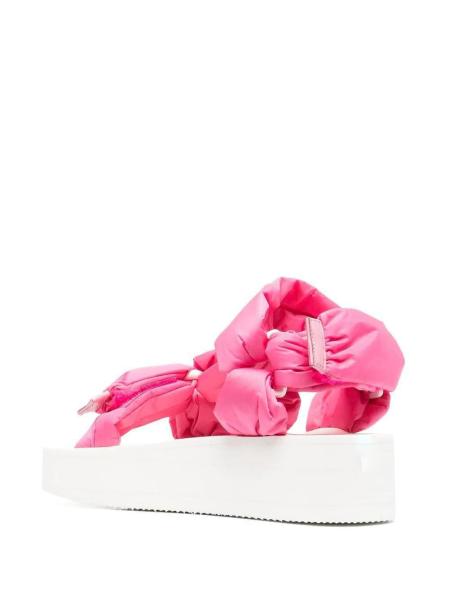 size 35-40 22.5cm 26cm Thick Rubber Sole Sandals With Decorative Big Bow