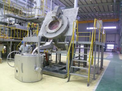 930 quilogramas de alumínio de alumínio elétrico pequeno da fornalha de derretimento do lingote de 880mm que derrete rapidamente