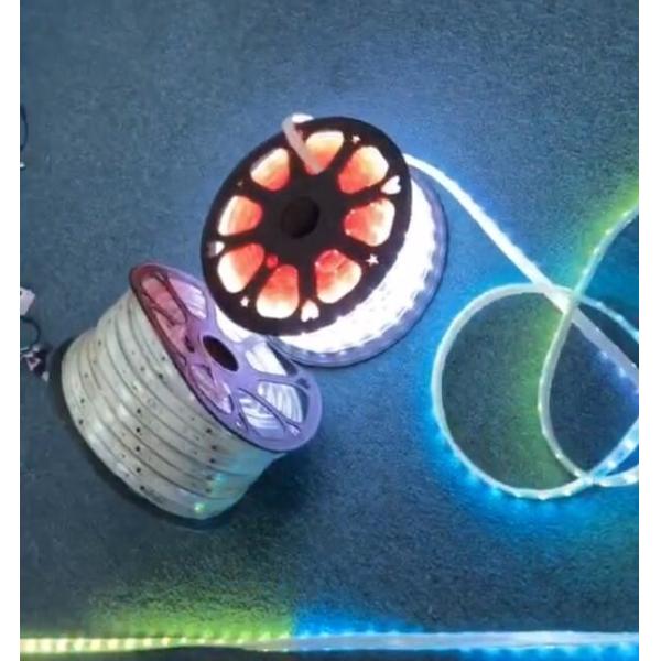 50м ролл Рождественская световая полоса DC24v SMD5050 светодиодная полоса RGB светодиодный свет WIFI умный гибкий w+rgb+ww st