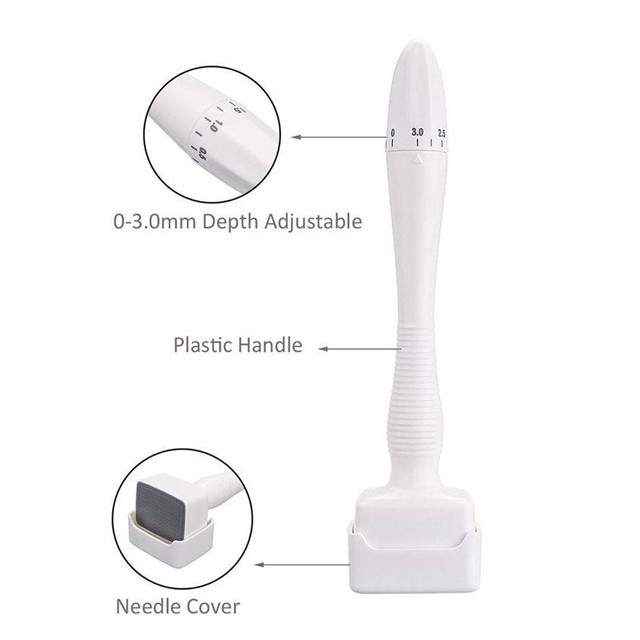 140 Needles Stamp Derma Roller Mosquito Needle for Dark Circles and Wrinkle Treatment