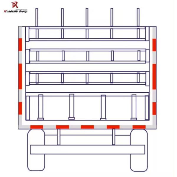 Cinturón de advertencia de tráfico 45,7m Film reflector adesivo adhesivo adhesivo reflector para camión