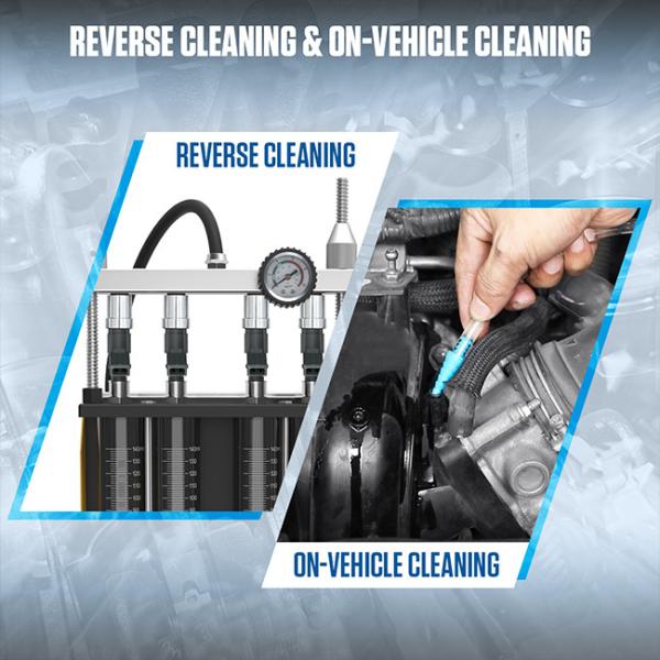 Original Car Fuel Injector Tester 1000ml Motorcycle Fuel Injector Cleaner 4 Cylinder 70W