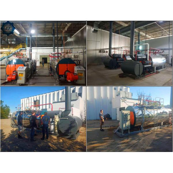 Боилер пара дымогарной трубы пропуска ПЛК 3 горизонтальный с высокой тепловой эффективностью