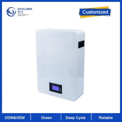 Bloco fixado na parede 5KWh 48V100Ah Powerwall da bateria do íon LiFePO4 do lítio para o sistema de energia solar da casa