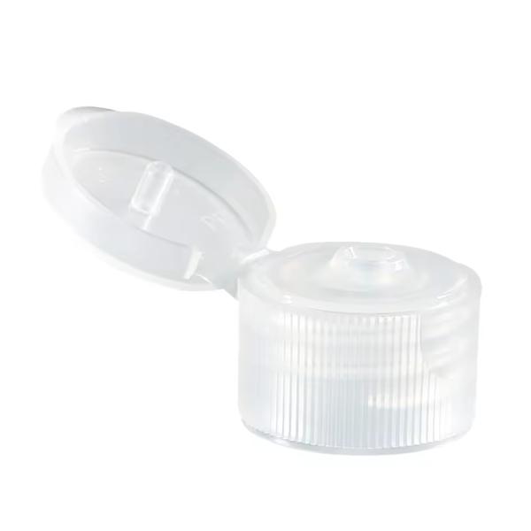 20mm Black Ribbed Flip Top Caps Plastic Screw Top Cap for Liquid Soap