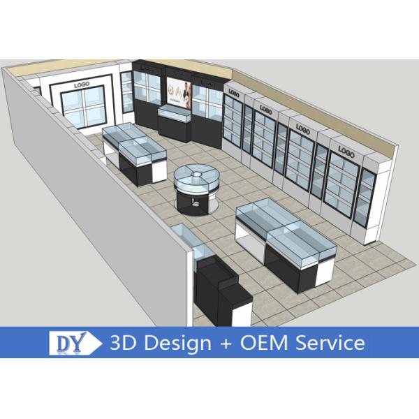 OEM 3D дизайн магазин ювелирные экранные чехлы деревянные блестящие белый / черный