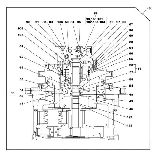 Части строительной техники собрания конечной передачи случая CX460 KTA10190 LJ015030 экскаватора