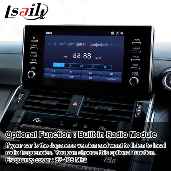 Lsailt Android Navigation Multimedia Video Interface for 2021-2024 Toyota Land Cruiser 300 GX GXL AX LC300