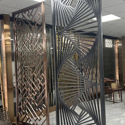 Separação de Art Stainless Steel Divider Screen da parede da parte alta para o projeto do quarto
