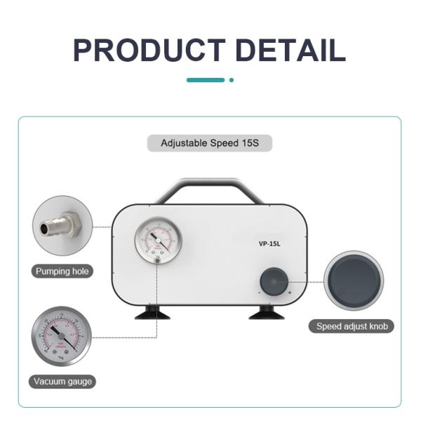 Lab Drying Equipment Oilless Diaphragm Vacuum Pump for Portable Laboratory Teaching