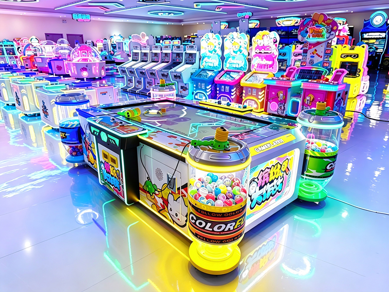 Colorful Battle Arcade Game Machine | Coin Operated Multiplayer Hammer Hit Arcade Game