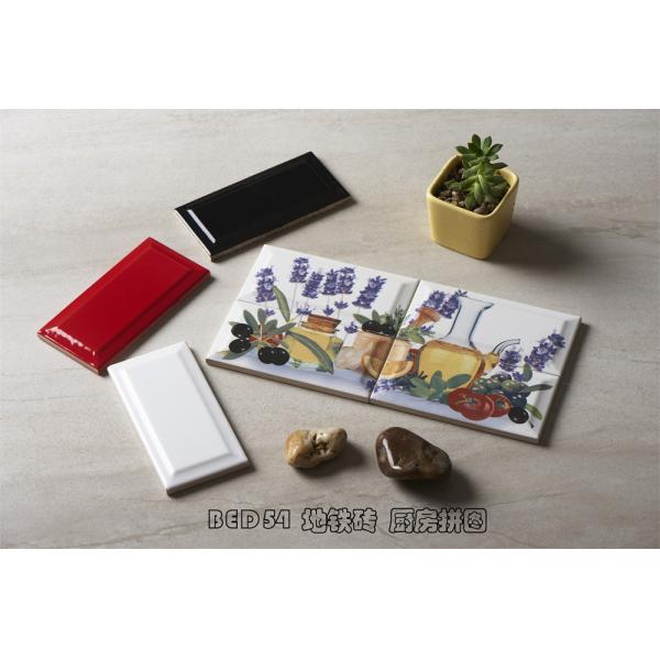 Azulejos de pared de porcelana tipo metro brillantes, cuerpo blanco, 75x152mm 150x305mm