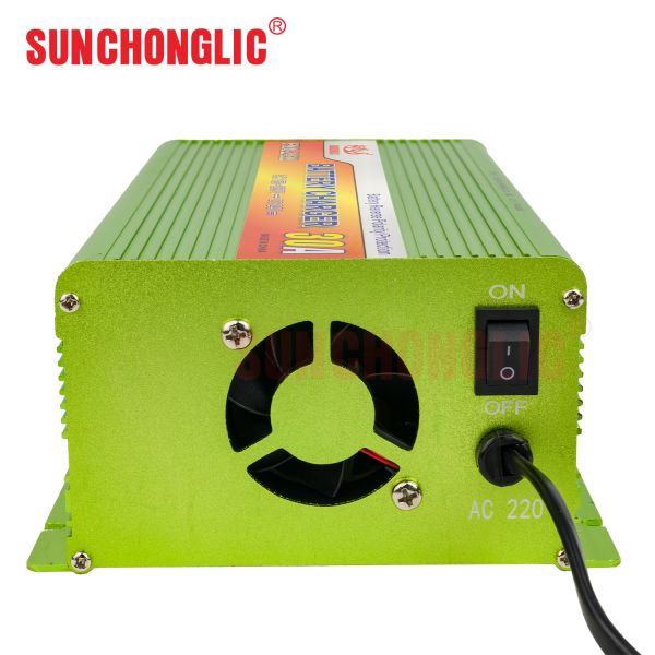 Smart Portable 24V 30A Battery Charger with Three-Stage Charging for AGM, GEL, and Lead-Acid Batteries